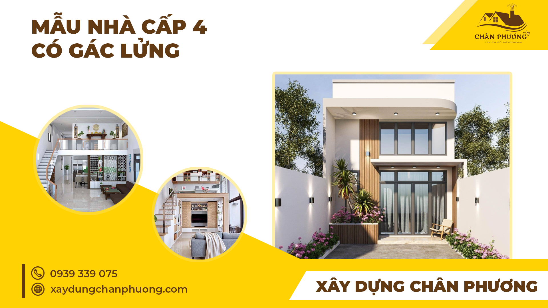 Nhà cấp 4 đẹp gác lửng