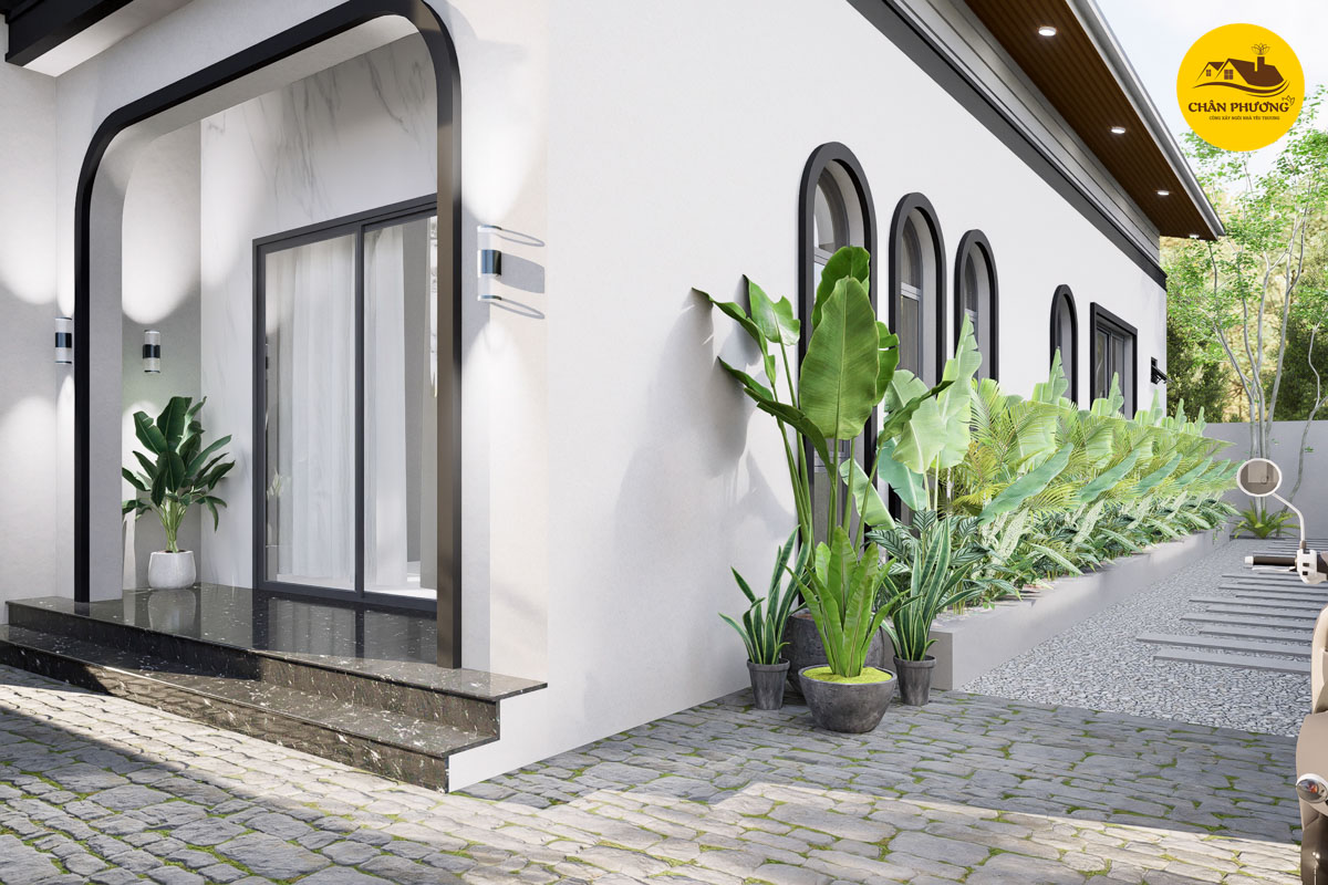 Mặt tiền nhà cấp 4 hiện đại