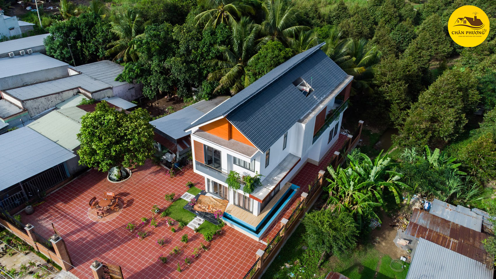thiết kế biệt thự 1 trệt 1 lầu